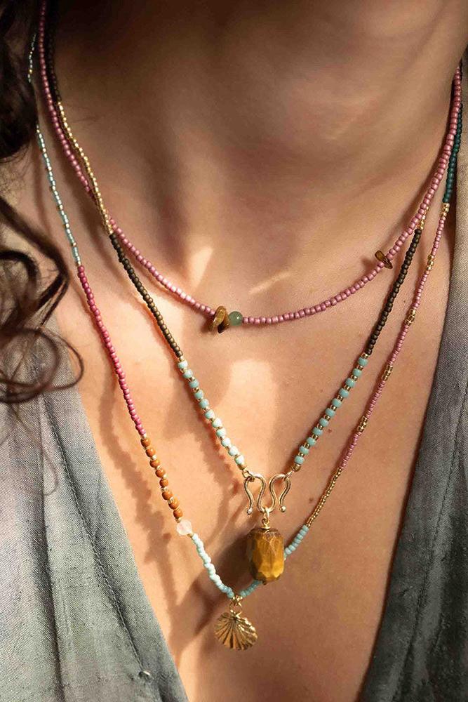 A Beautiful Story Evolving Tiger Eye Aventurine Necklace
