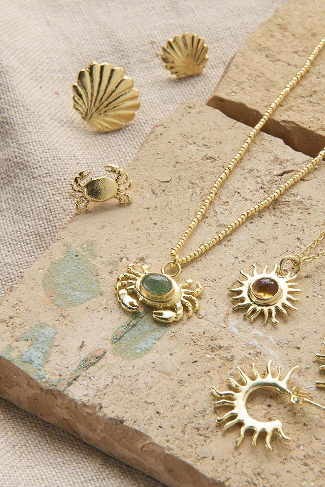 A Beautiful Story Noble Crab Aventurine Necklace
