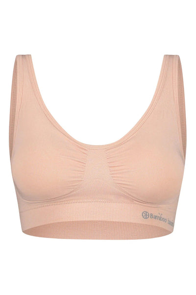 Bamboo Basic Ladies BB Fleur Knitted Seamless Padded Bra-Womens-Ohh! By Gum - Shop Sustainable