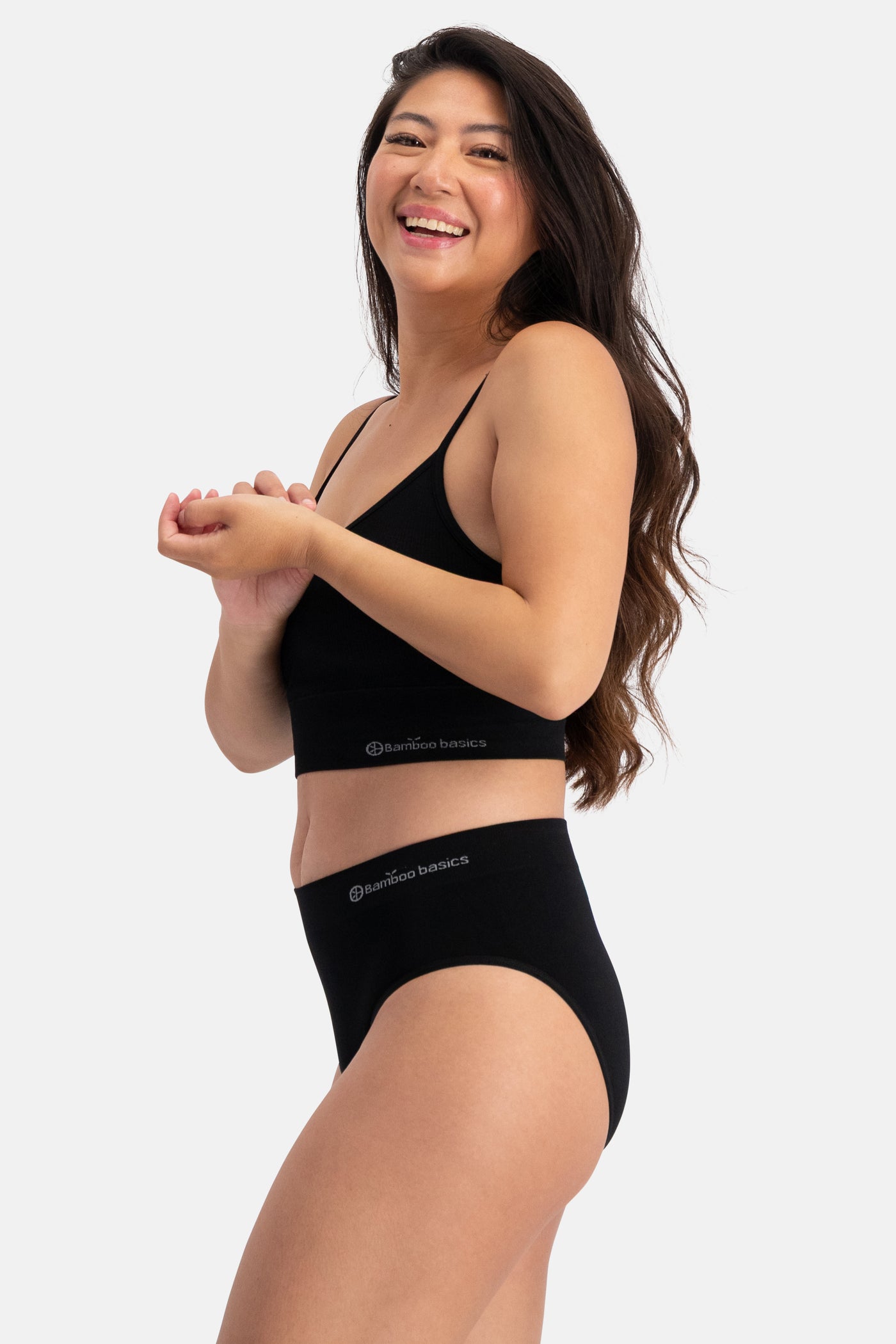 Bamboo Basics Fenna Ladies BB Seamless Knitted Padded Bra V-Neck 1Pack