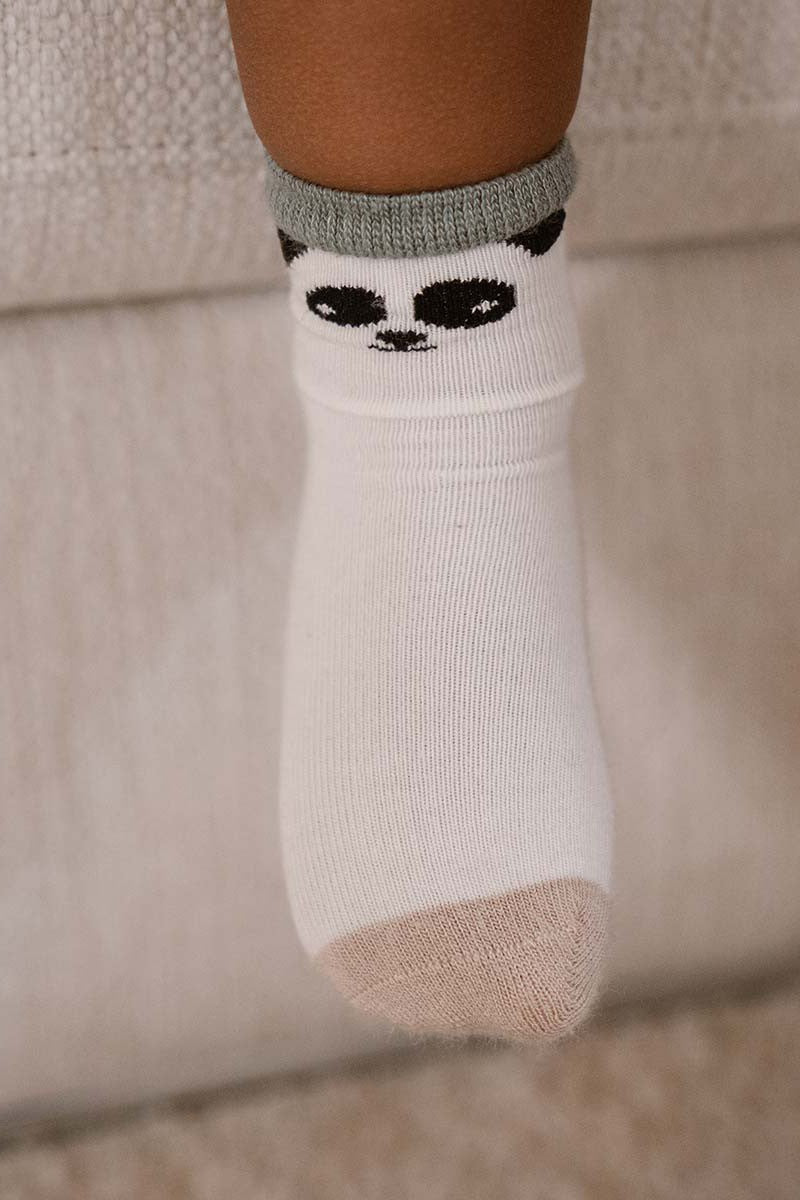 Bamboo Basics Harley Baby BB knitted unisex panda socks 2-pack-Kids-Ohh! By Gum - Shop Sustainable