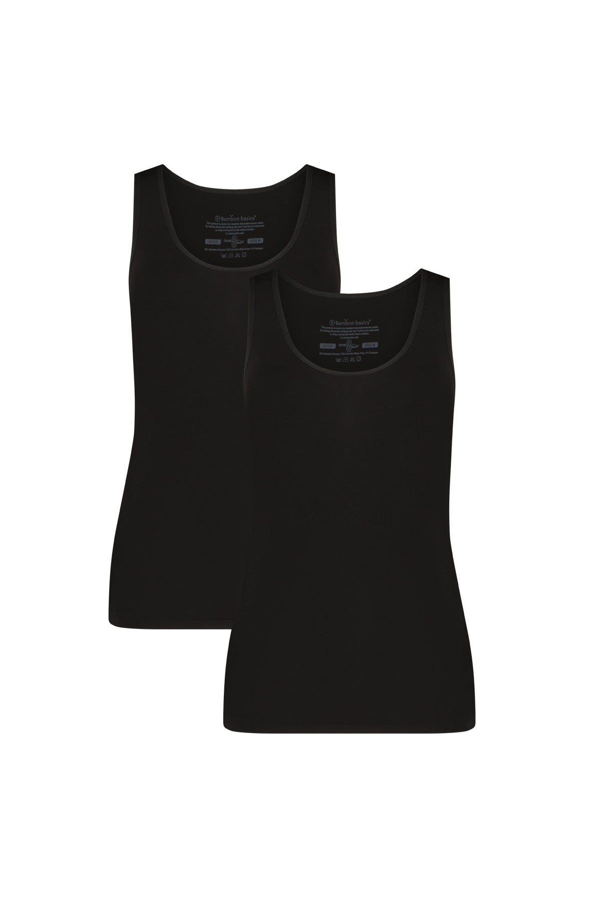 Bamboo Basics Ladies BB Alice Knitted Singlet 2-pack (Refibra)-Womens-Ohh! By Gum - Shop Sustainable