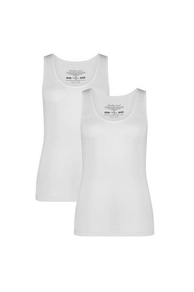 Bamboo Basics Ladies BB Alice Knitted Singlet 2-pack (Refibra)-Womens-Ohh! By Gum - Shop Sustainable