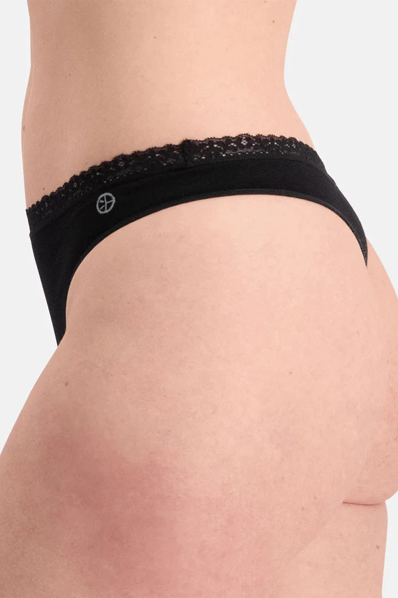 Bamboo Basics Ladies BB Amber Seamless Thong With Lace Edge 3-pack-Womens-Ohh! By Gum - Shop Sustainable