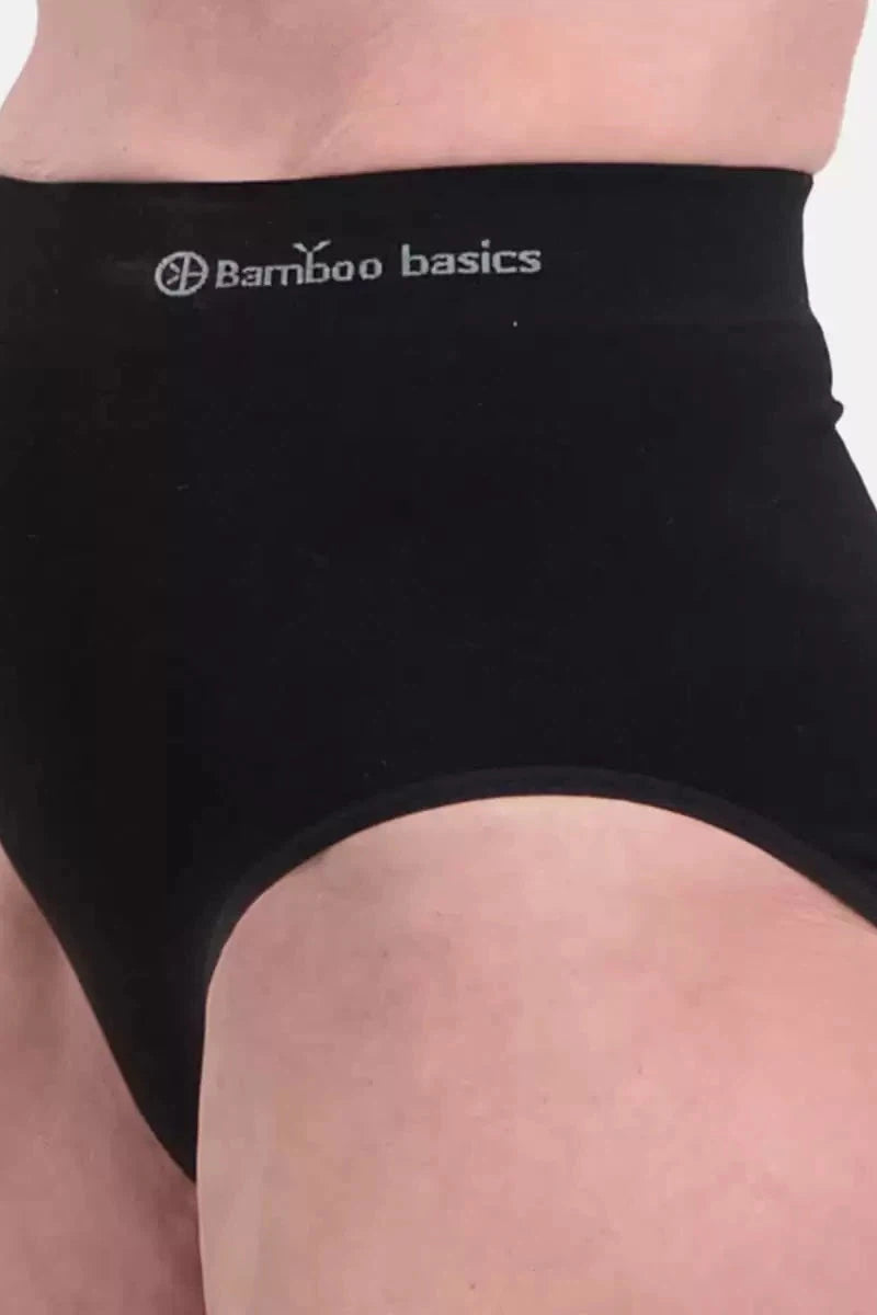 Bamboo Basics Ladies BB Amy Knitted Seamless High Brief - 2 Pack-Womens-Ohh! By Gum - Shop Sustainable