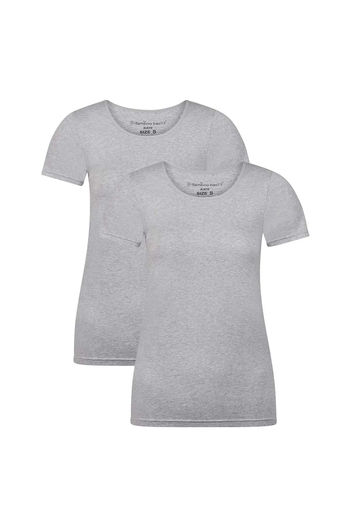 Bamboo Basics Ladies BB Kate Knitted T-Shirt Round Neck 2-pack-Womens-Ohh! By Gum - Shop Sustainable