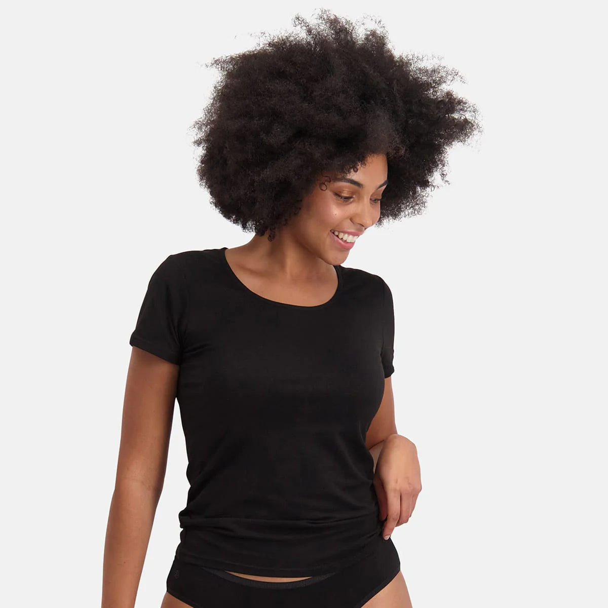 Bamboo Basics Ladies BB Kate  Knitted T-Shirt Round Neck 2-pack