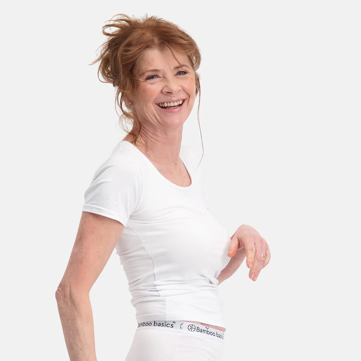 Bamboo Basics Ladies BB Kate  Knitted T-Shirt Round Neck 2-pack