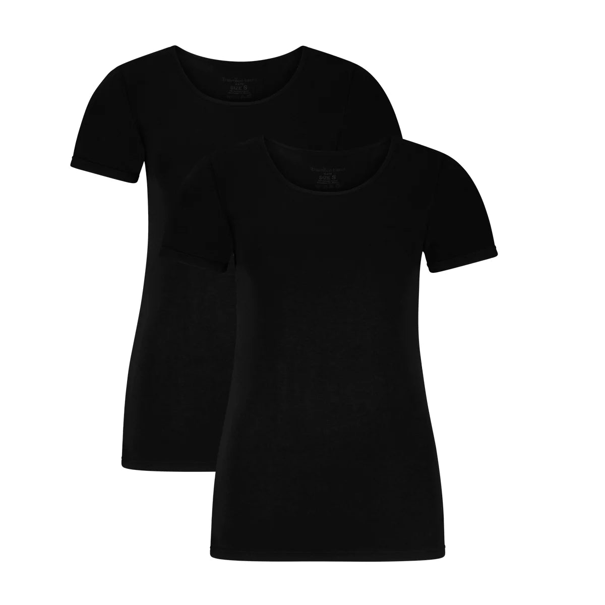 Bamboo Basics Ladies BB Kate  Knitted T-Shirt Round Neck 2-pack