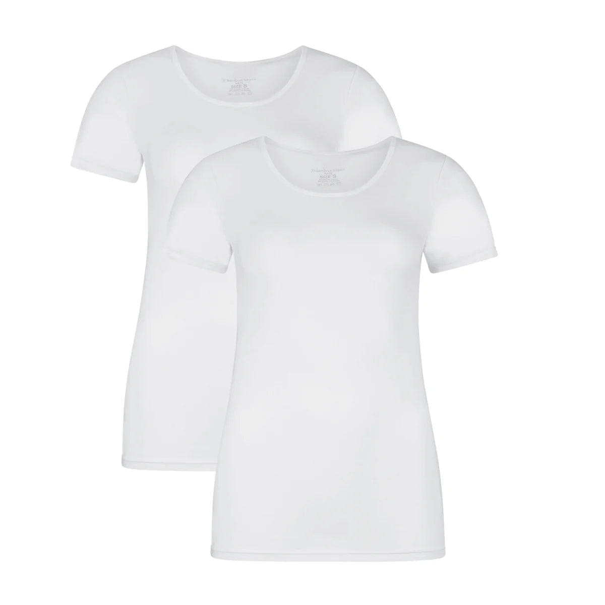 Bamboo Basics Ladies BB Kate  Knitted T-Shirt Round Neck 2-pack
