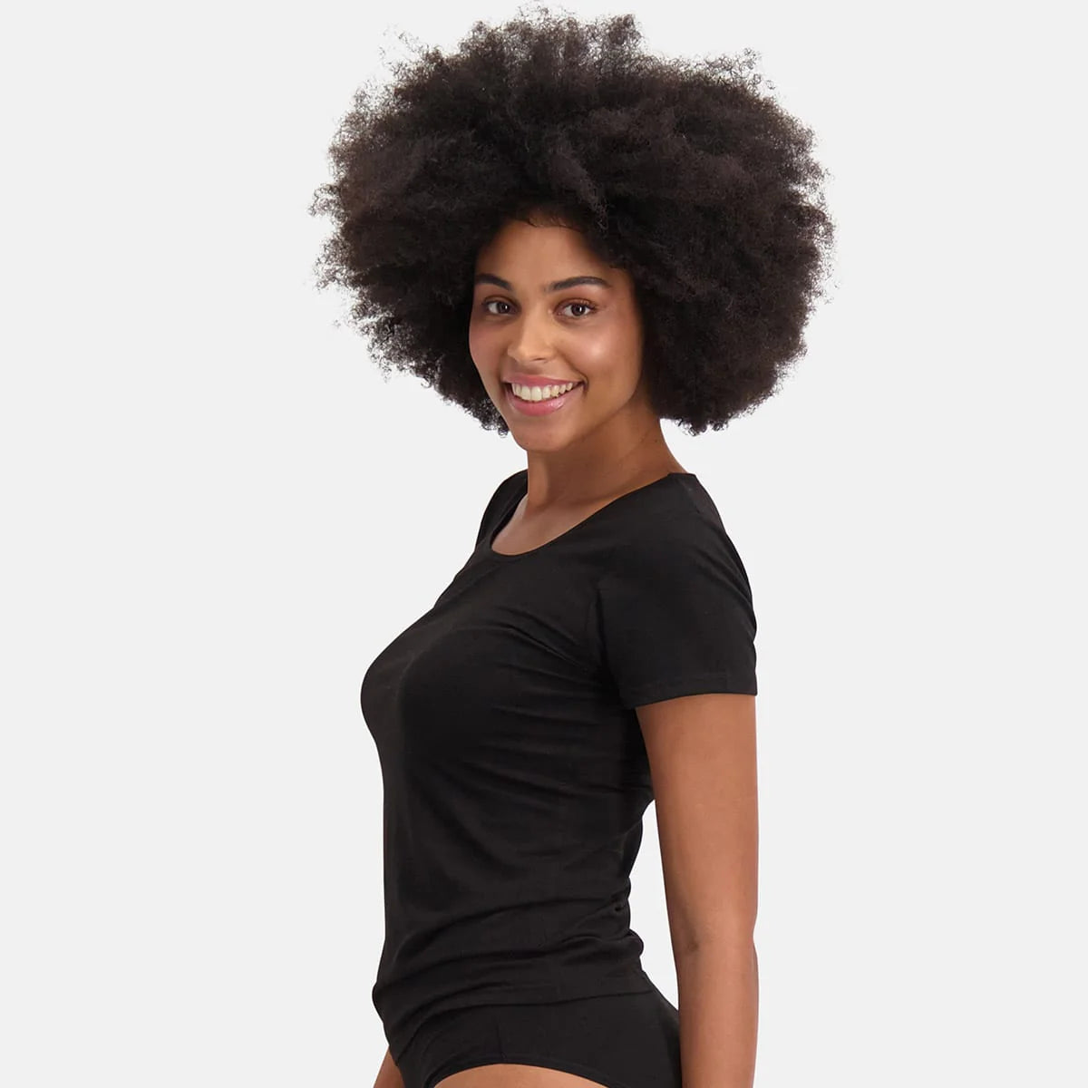 Bamboo Basics Ladies BB Kate  Knitted T-Shirt Round Neck 2-pack