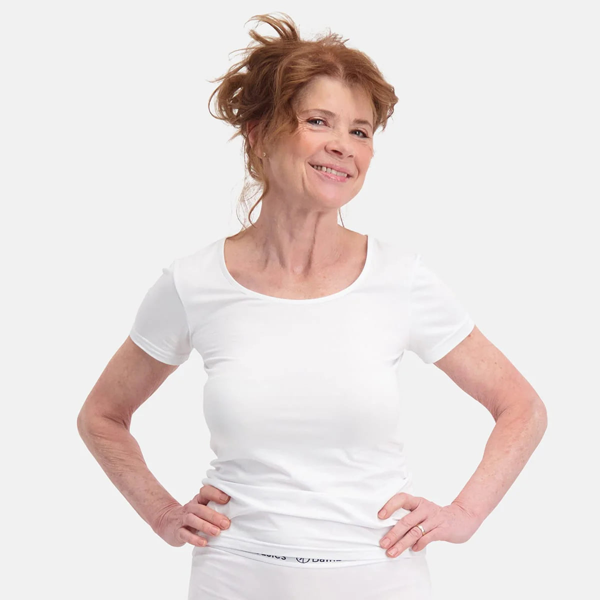 Bamboo Basics Ladies BB Kate  Knitted T-Shirt Round Neck 2-pack