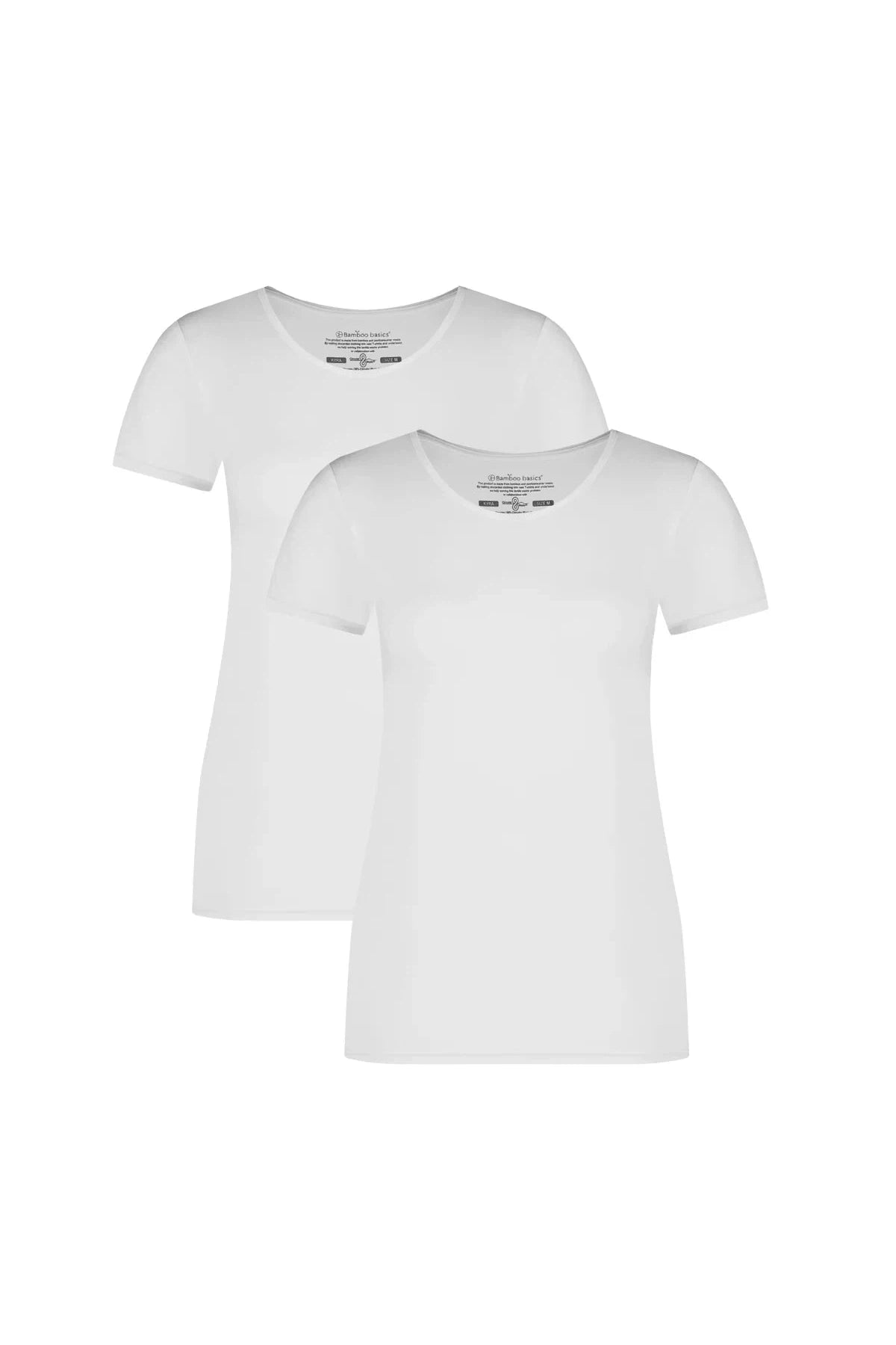 Bamboo Basics Ladies BB Kyra Knitted T-Shirt 2-pack (Refibra)-Womens-Ohh! By Gum - Shop Sustainable