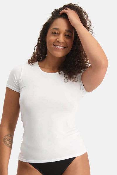 Bamboo Basics Ladies BB Kyra Knitted T-Shirt 2-pack (Refibra)-Womens-Ohh! By Gum - Shop Sustainable