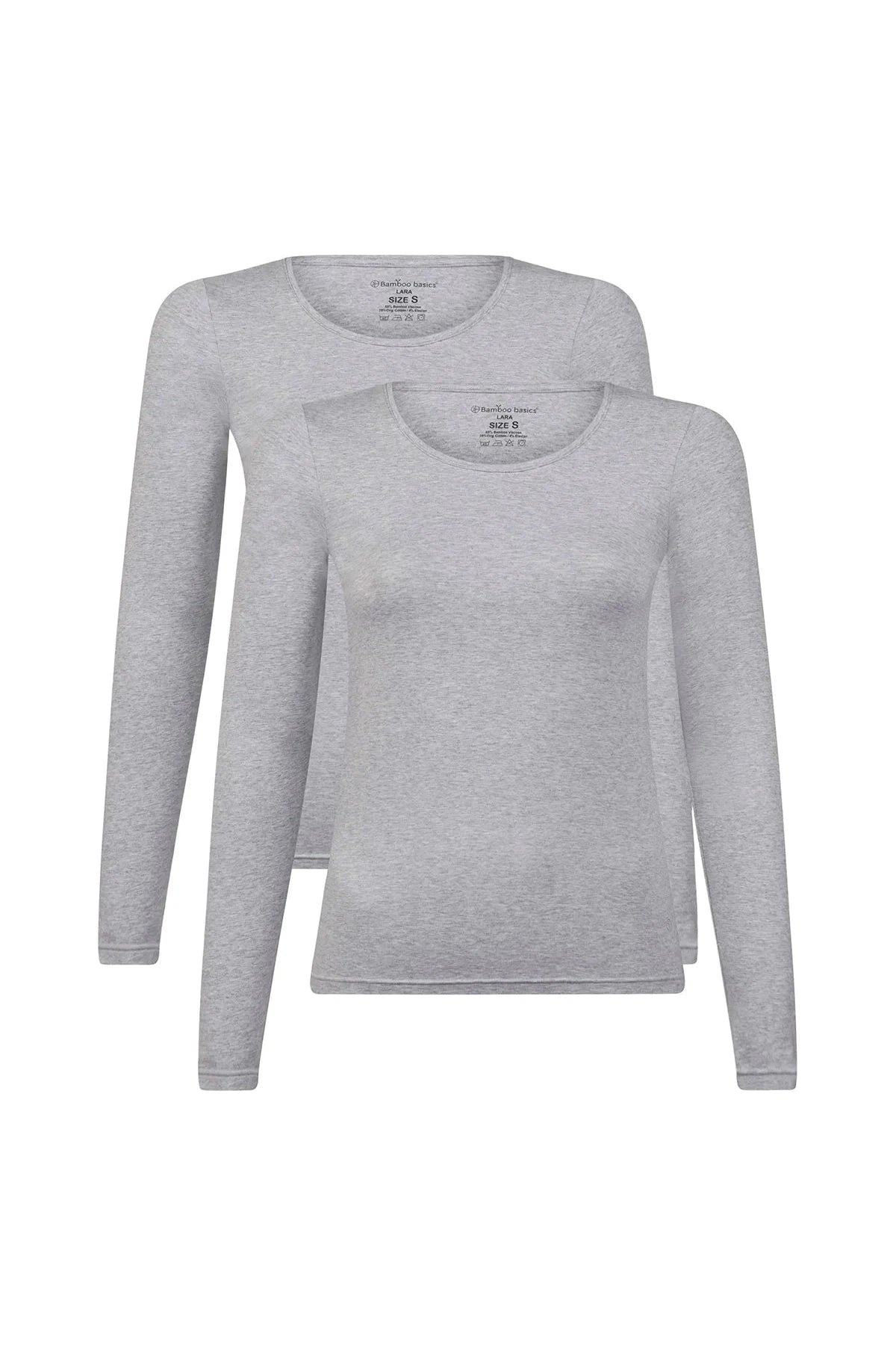 Bamboo Basics Ladies BB Lara Knitted Long Sleeved Shirt 2-pack-Womens-Ohh! By Gum - Shop Sustainable