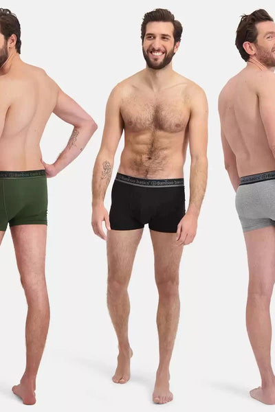 Bamboo Basics Liam Mens BB Knitted Trunk Boxershorts 3-pack-Mens-Ohh! By Gum - Shop Sustainable