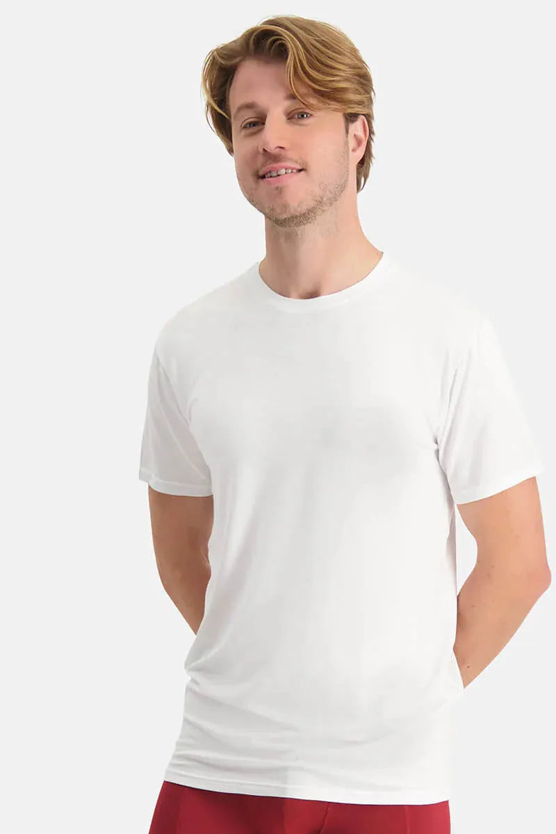 Bamboo Basics Mens BB Ray Knitted Round Neck T-Shirt LS 2-pack (Refibra)-Mens-Ohh! By Gum - Shop Sustainable