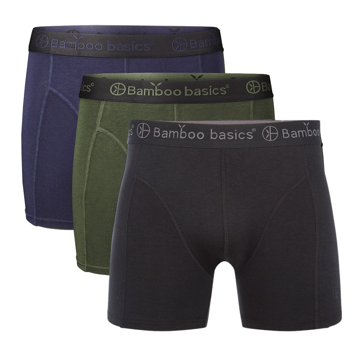 Bamboo Basics Rico Mens BB Knitted Boxershorts 3-pack