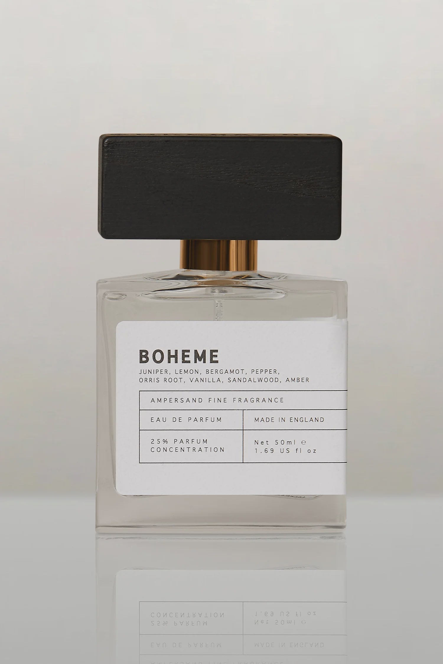 Boheme perfume bottle on a light gray background