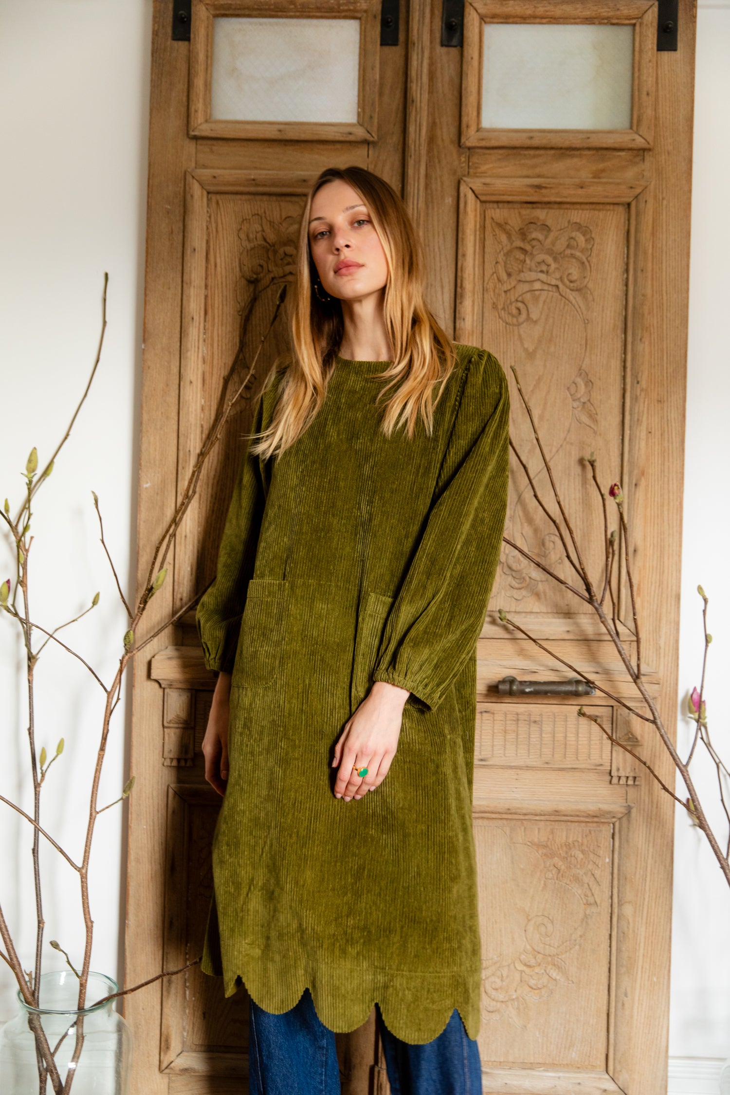 Bonté ALOUETTE OLIVE DRESS