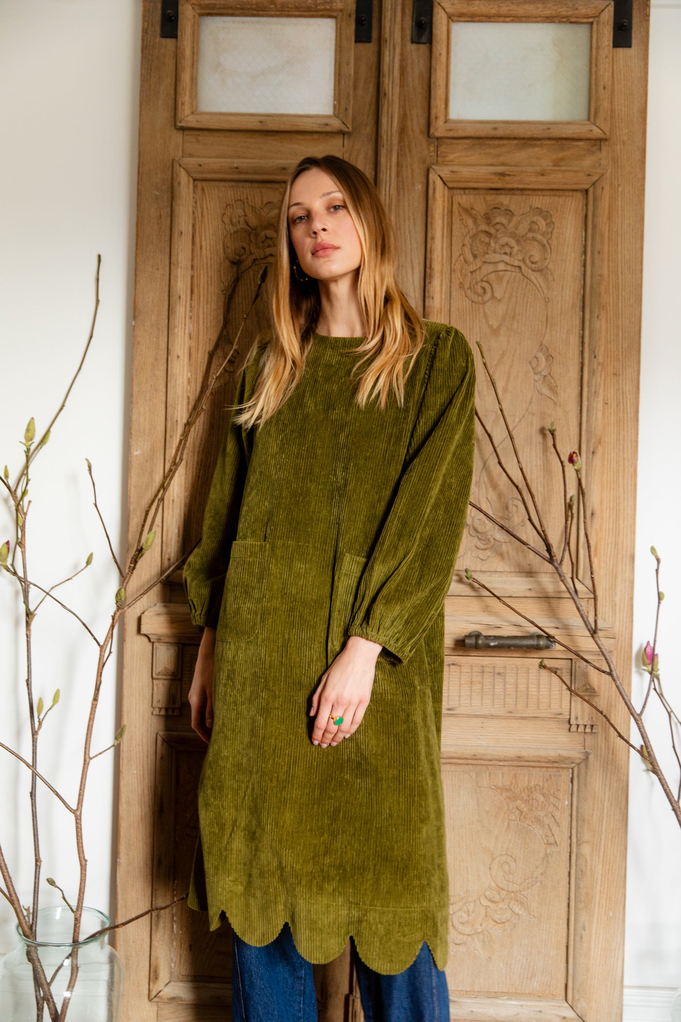 Bonté ALOUETTE OLIVE DRESS