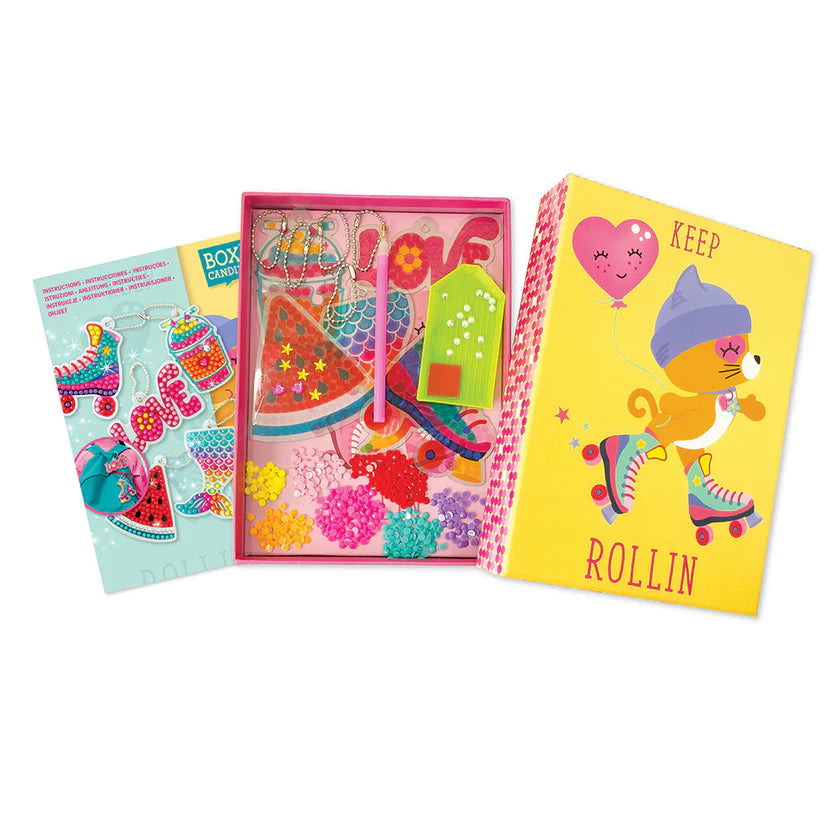 Box CanDIY Deco! Big Gem Backpack Charms Set