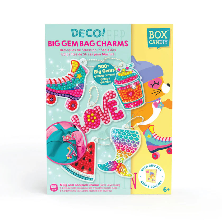 Box CanDIY Deco! Big Gem Backpack Charms Set