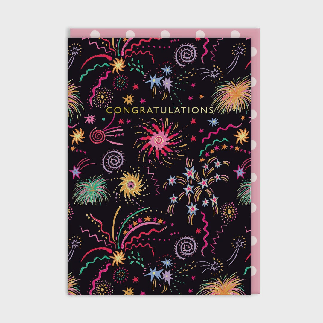 Ohh Deer Fireworks Congratulations Card