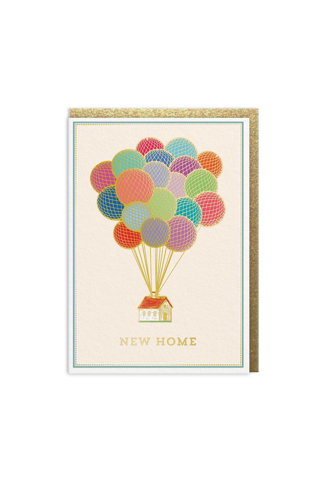 Ohh Deer New Home Balloons Greeting Card