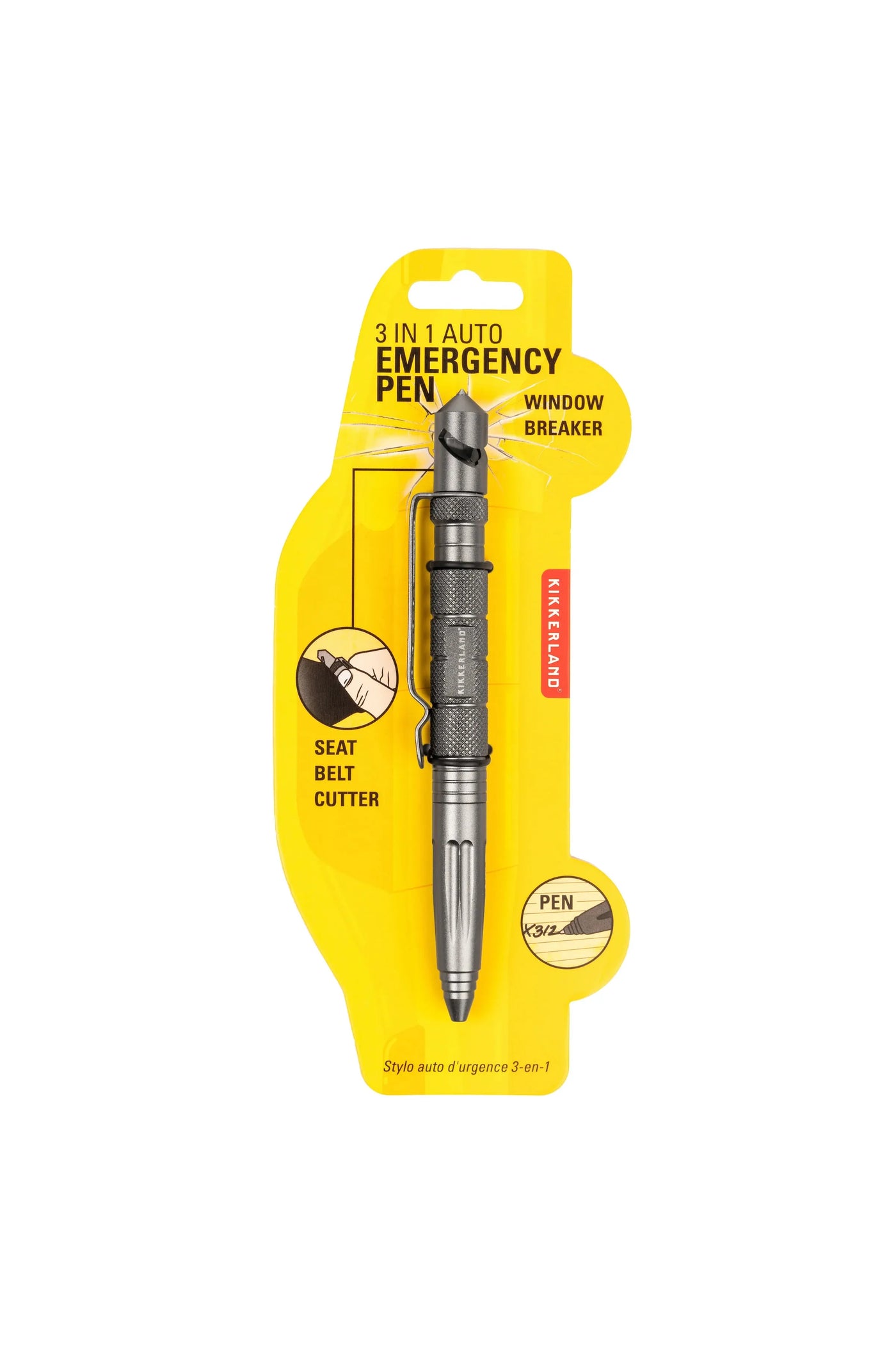 Kikkerland 3-In-1 Auto Emergency Pen
