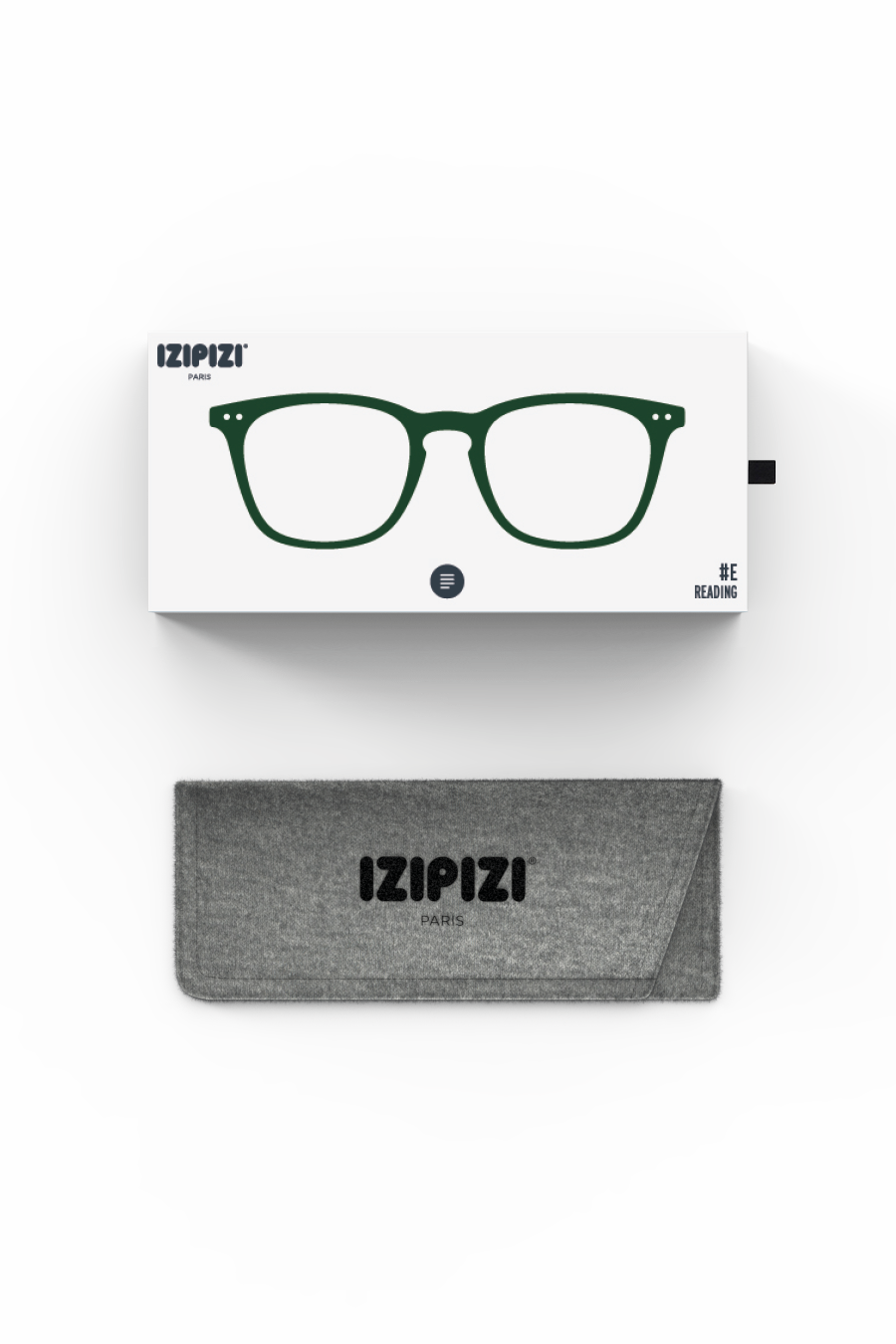 Izipizi #E Reading Glasses in Kaki Green