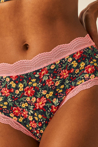 Stripe & Stare High Rise Four Pack - Cherry Bloom
