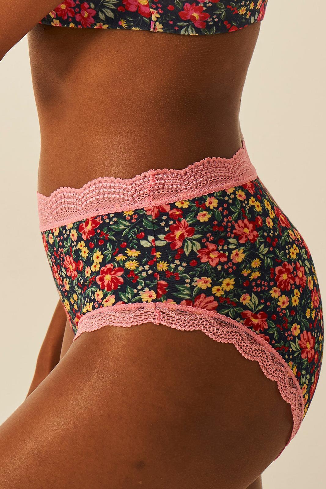 Stripe & Stare High Rise Four Pack - Cherry Bloom