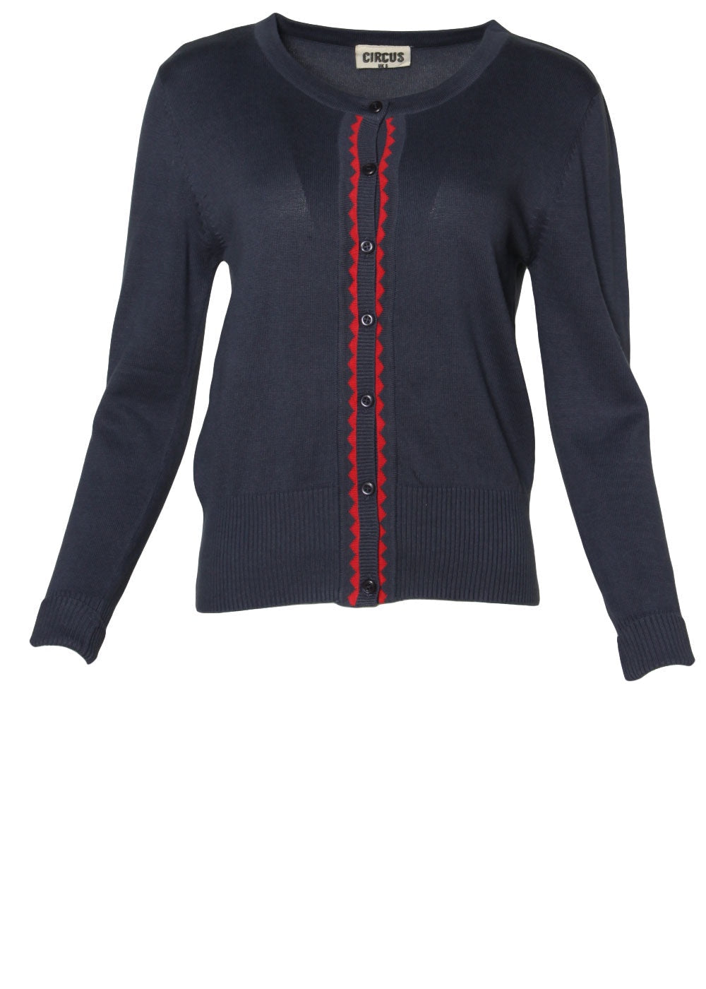Circus Navy/Aurora Red Knit-Womens-Ohh! By Gum - Shop Sustainable