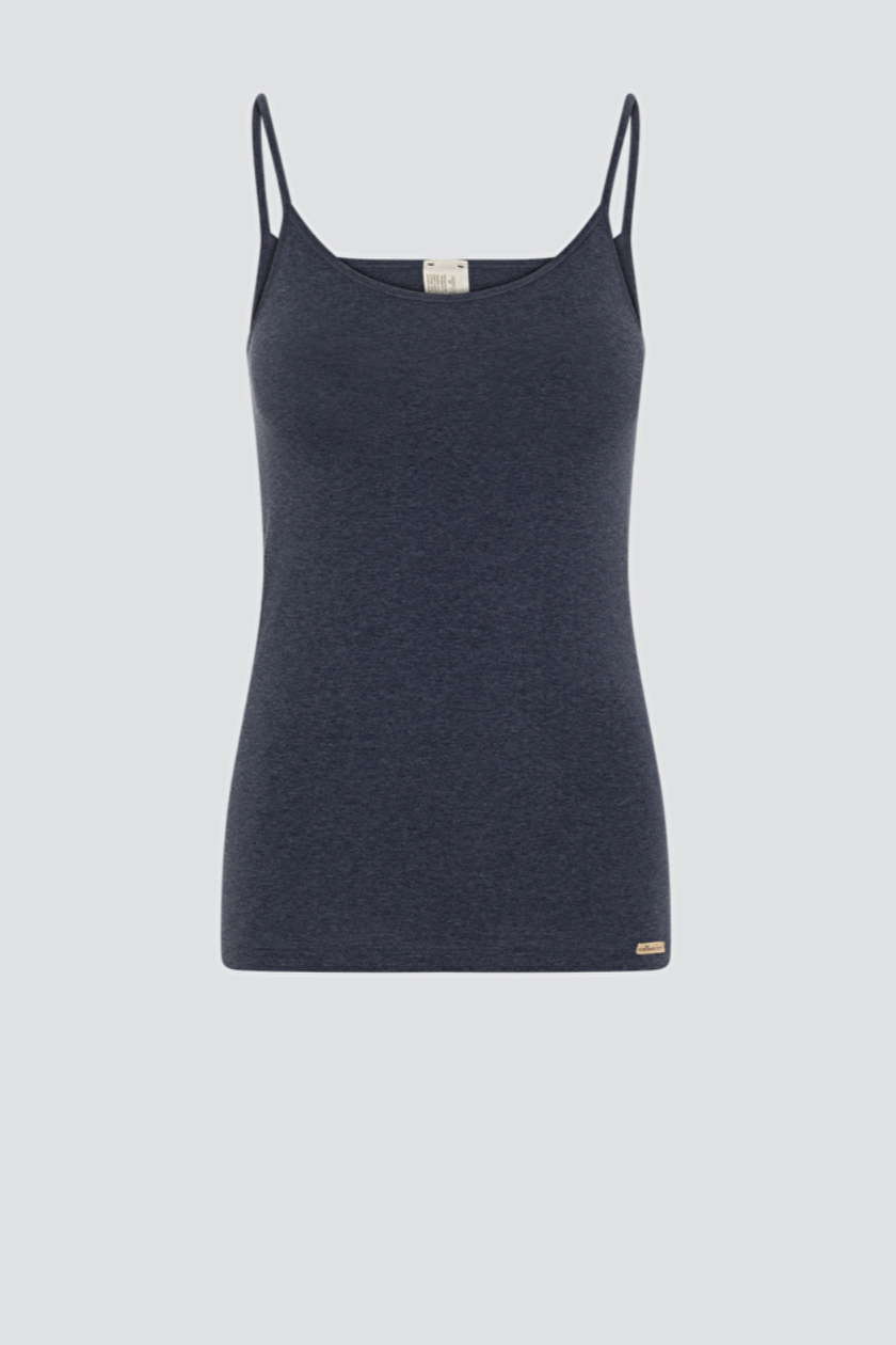 Comazo Fairtrade Navy Blue Undershirt with Spaghetti Straps-Womens-Ohh! By Gum - Shop Sustainable