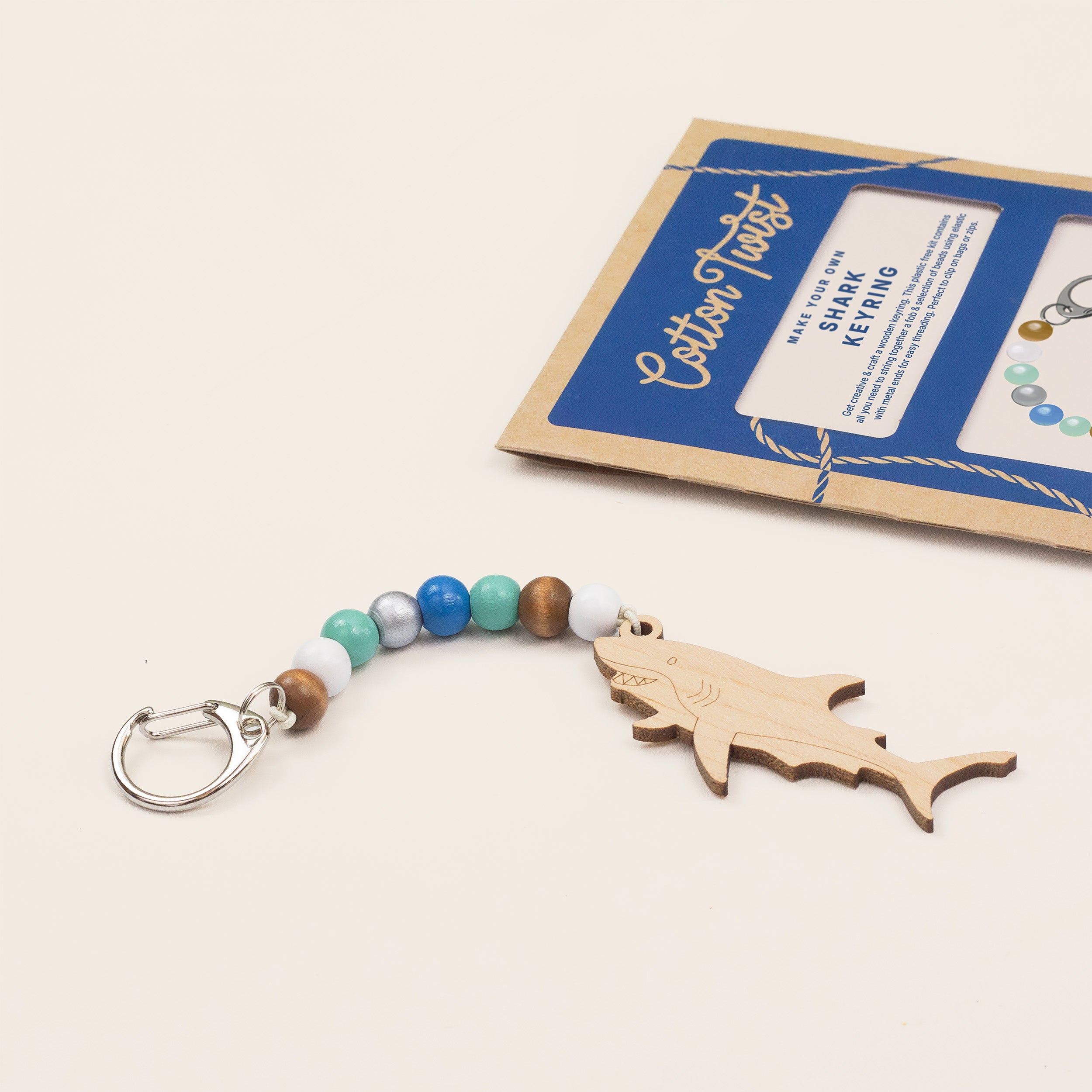Cotton Twist Make Your Own Shark Keyring Kit
