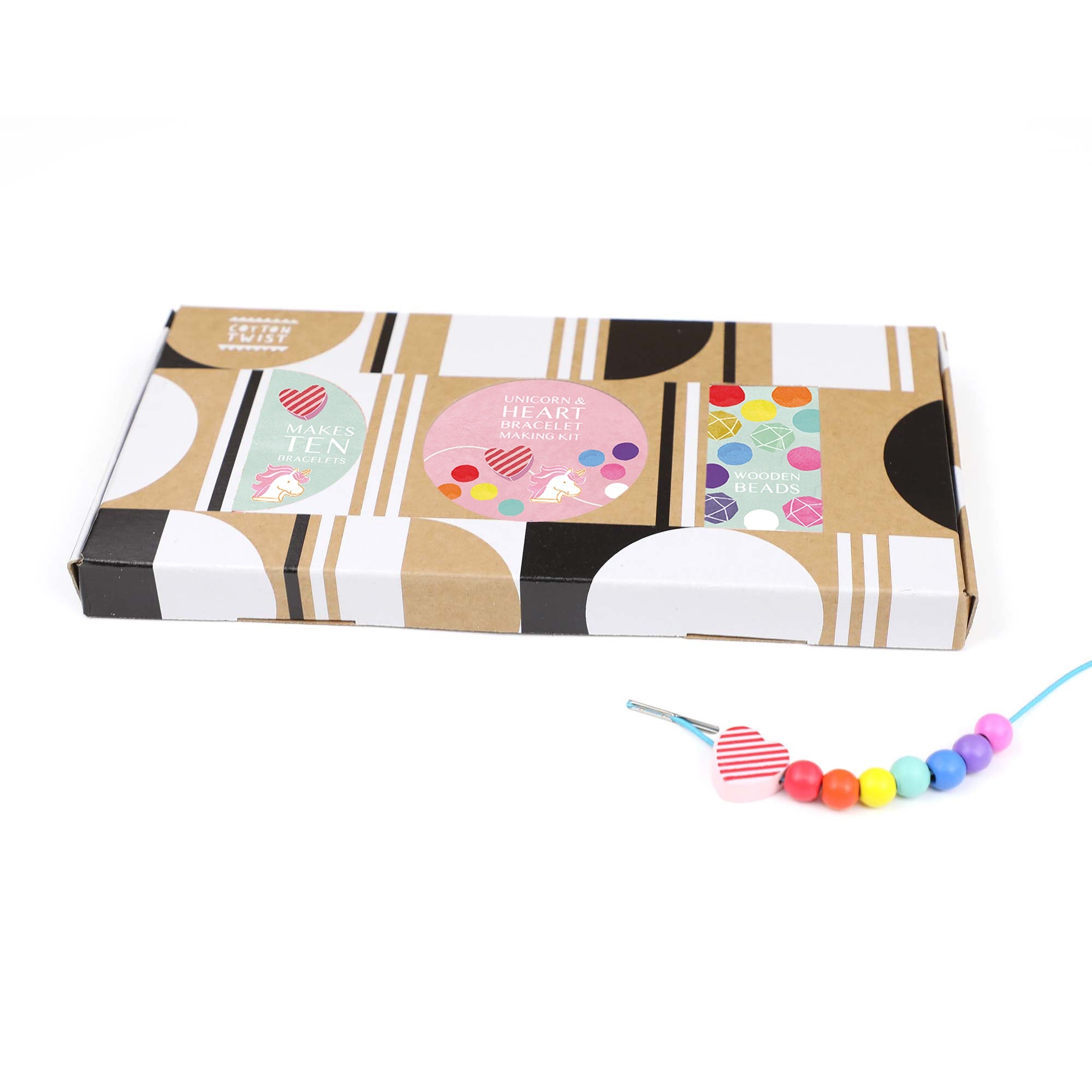 Cotton Twist Unicorn & Heart Bracelet Making Kit