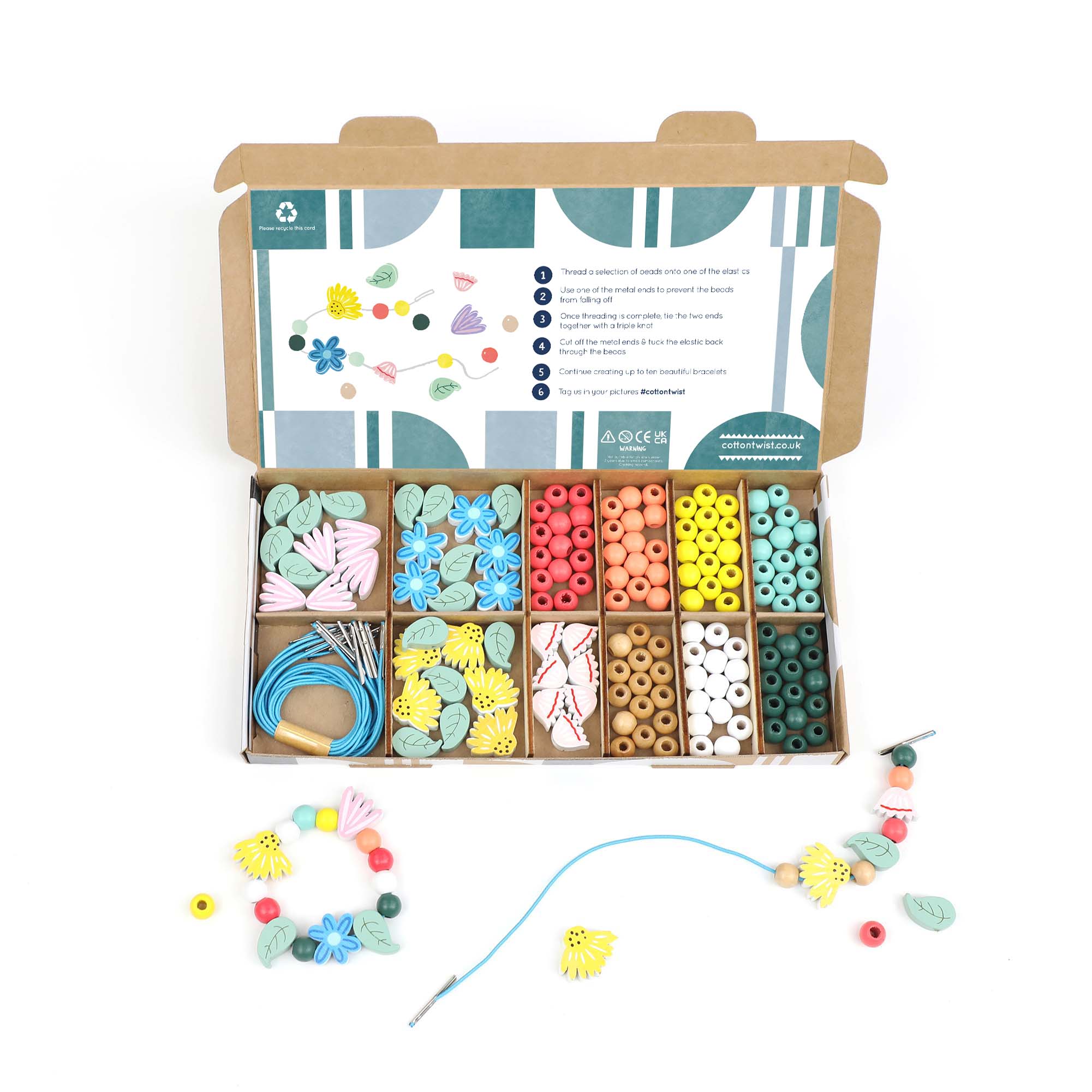 Cotton Twist Wildflower Bracelet Making Kit