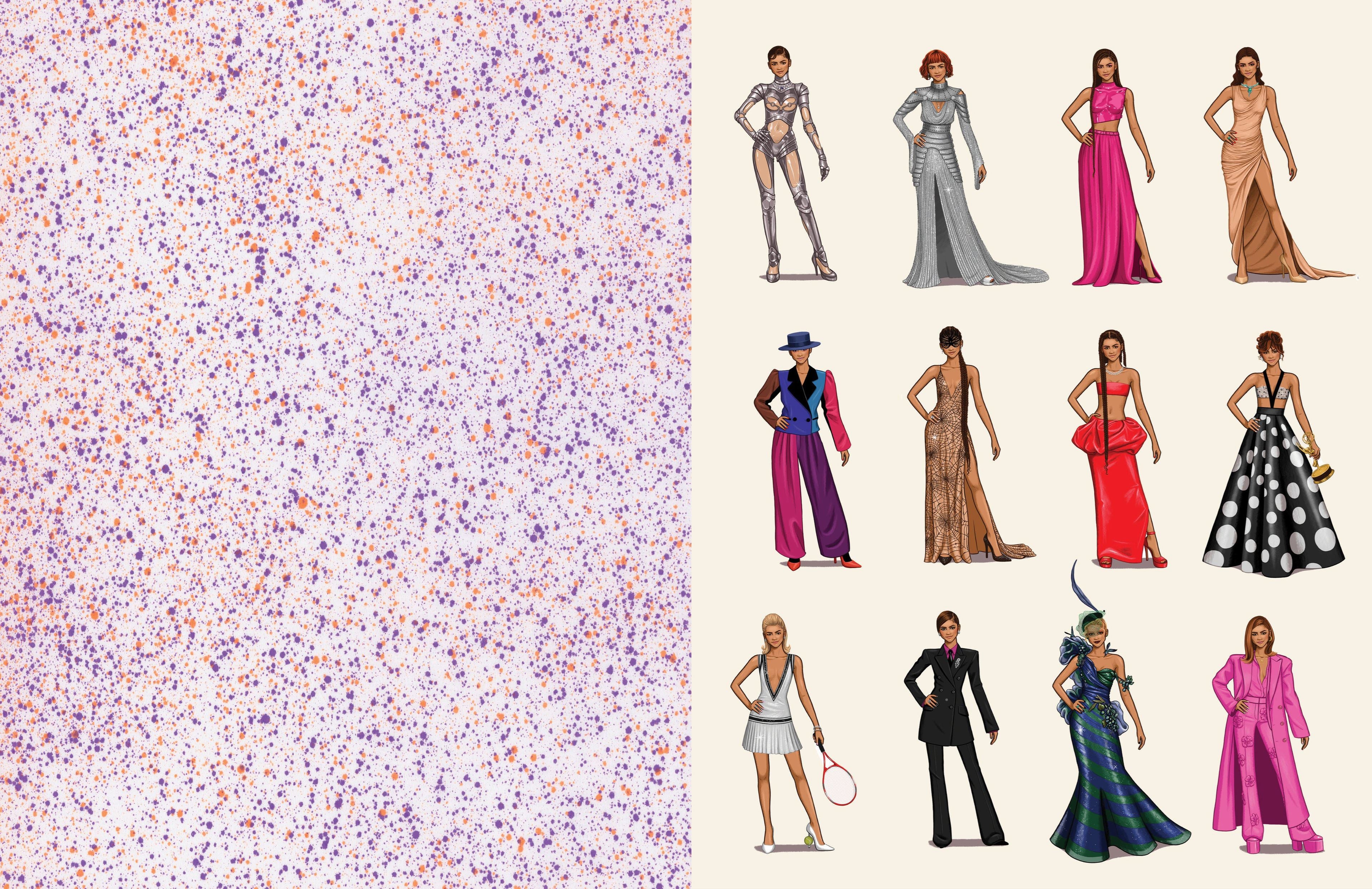 DRESS UP ZENDAYA PAPER DOLL BOOK (PB) - Ohh! By Gum