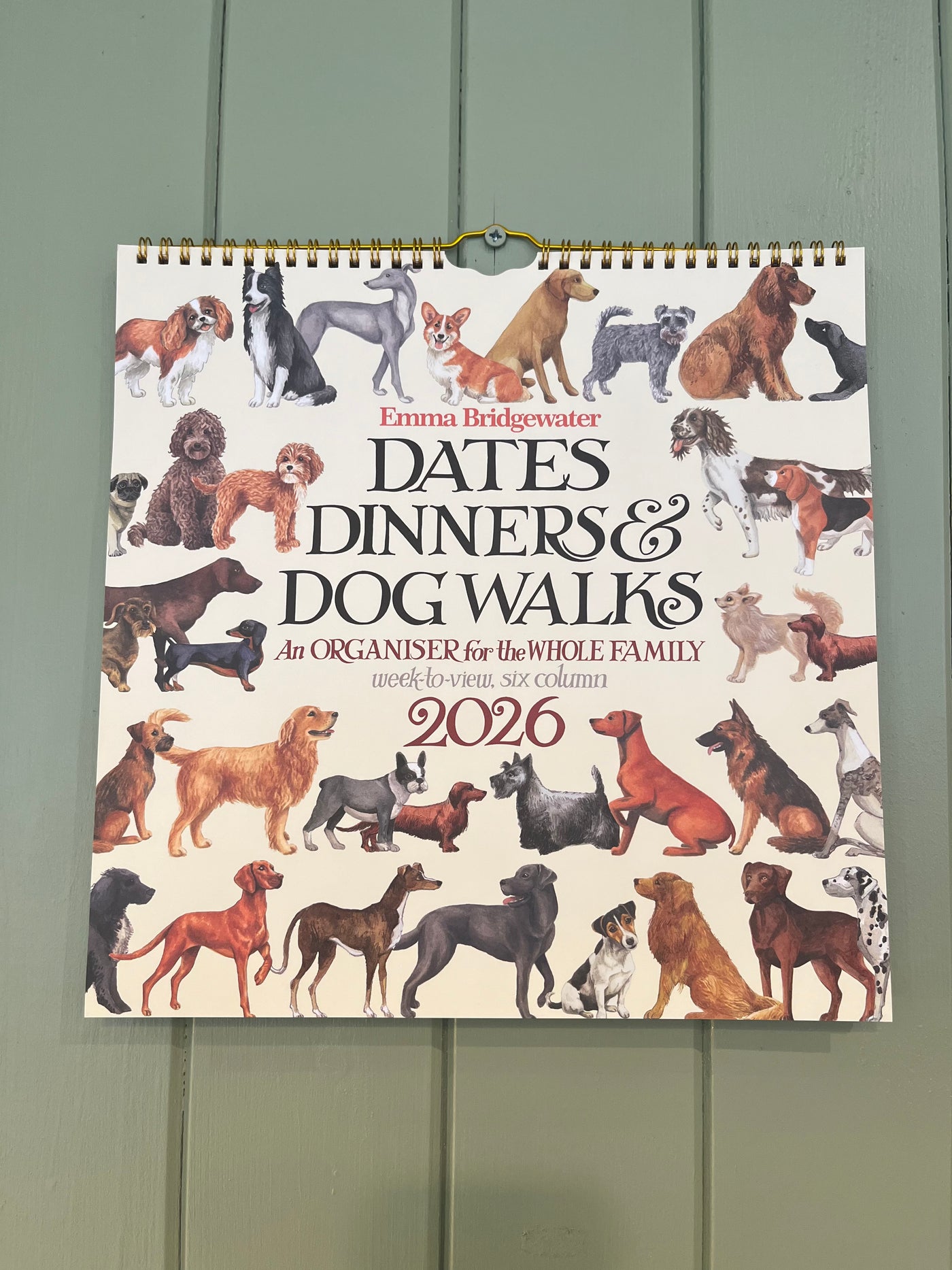 EMMA BRIDGEWATER DATES DINNERS DOG  FAMILY ORGANISER 2026