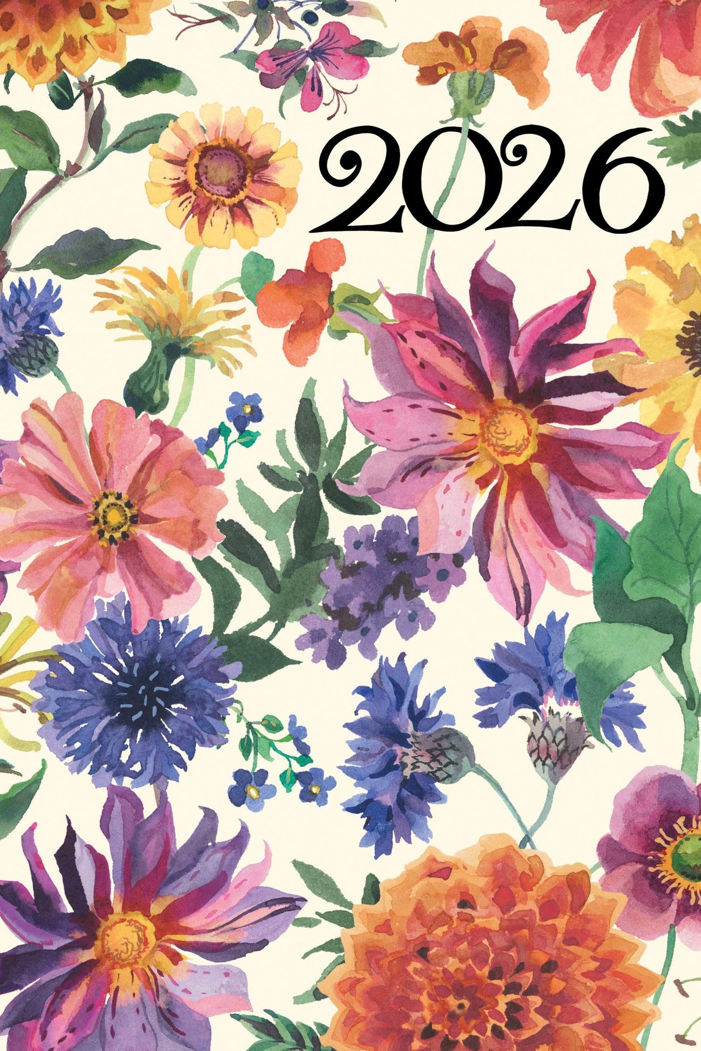 EMMA BRIDGEWATER GARDEN FLOWERS A5  DELUXE DIARY 2026