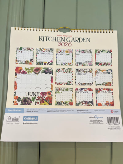 EMMA BRIDGEWATER KITCHEN GARDEN  PLANNER 2026 (WIRO)