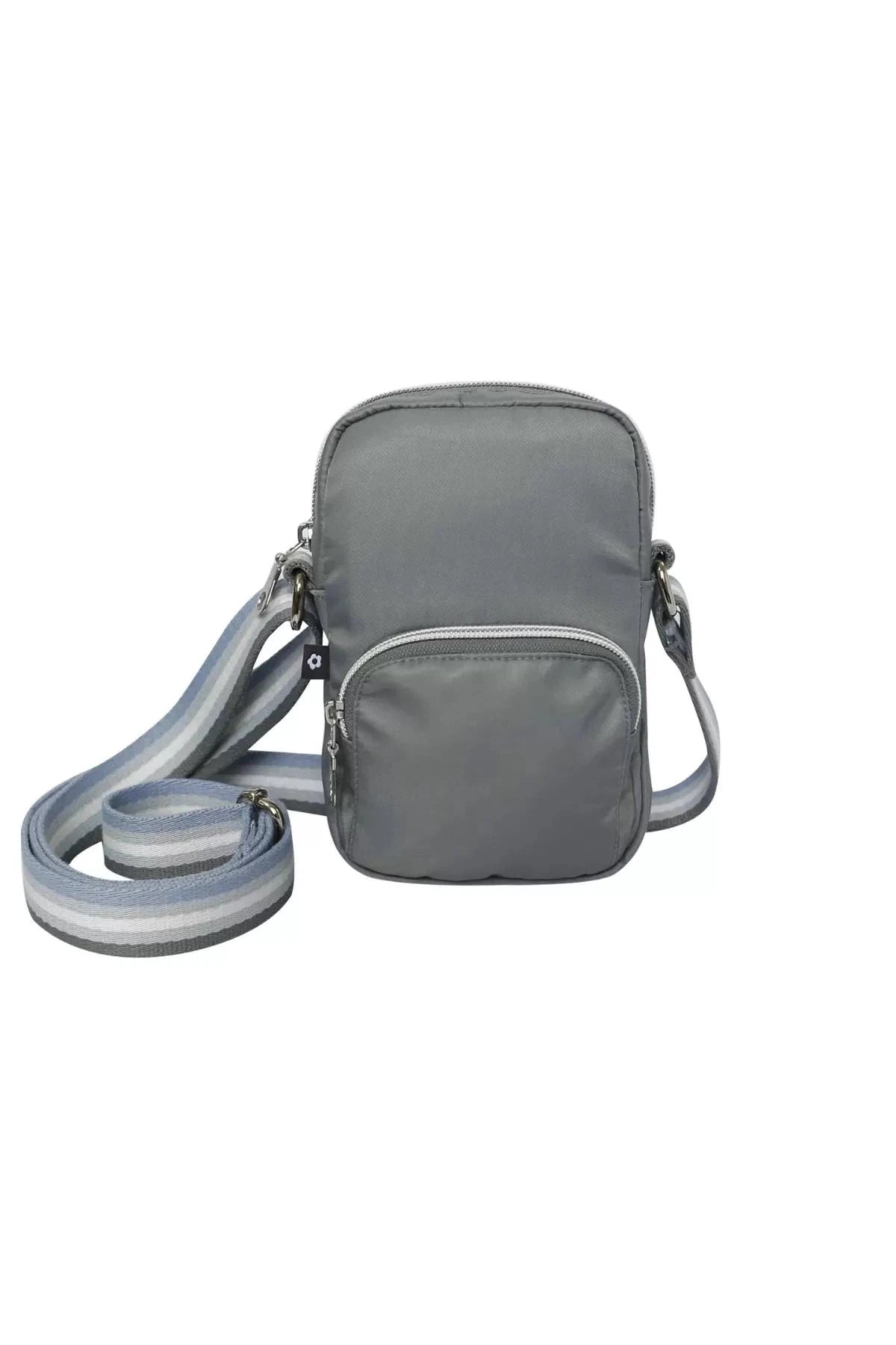 Earth Squared Recycled Voyage Mini Crossbody Ultimate Grey Pouch Bag-Womens-Ohh! By Gum - Shop Sustainable