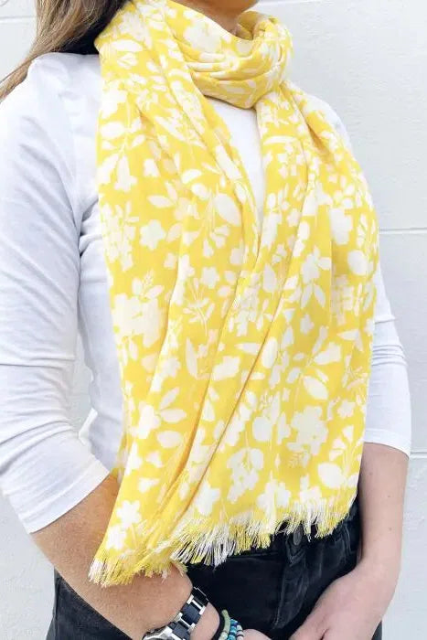 Earth Squared Sunburst Spring Yellow Scarf-Womens-Ohh! By Gum - Shop Sustainable