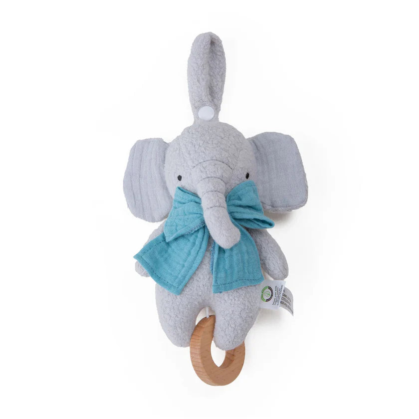 Elephant Musical Toy (Organic Cotton)