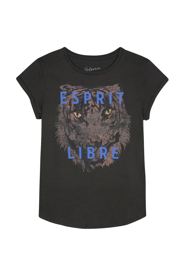 Eleven Loves Esprit Libre T Shirt Black-Womens-Ohh! By Gum - Shop Sustainable