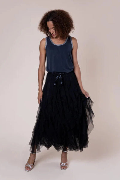 Eleven Loves Iris Tulle Skirt Black-Womens-Ohh! By Gum - Shop Sustainable