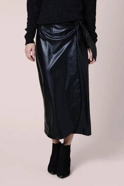 Eleven Loves Rosanna Bio Leather Wrap Skirt-Womens-Ohh! By Gum - Shop Sustainable