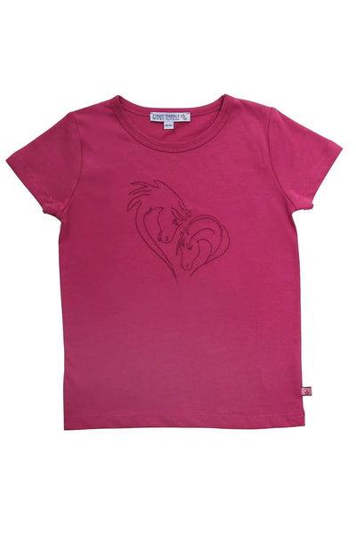 Enfant Terrible Shirt with Horse Head Embroidery in Berry