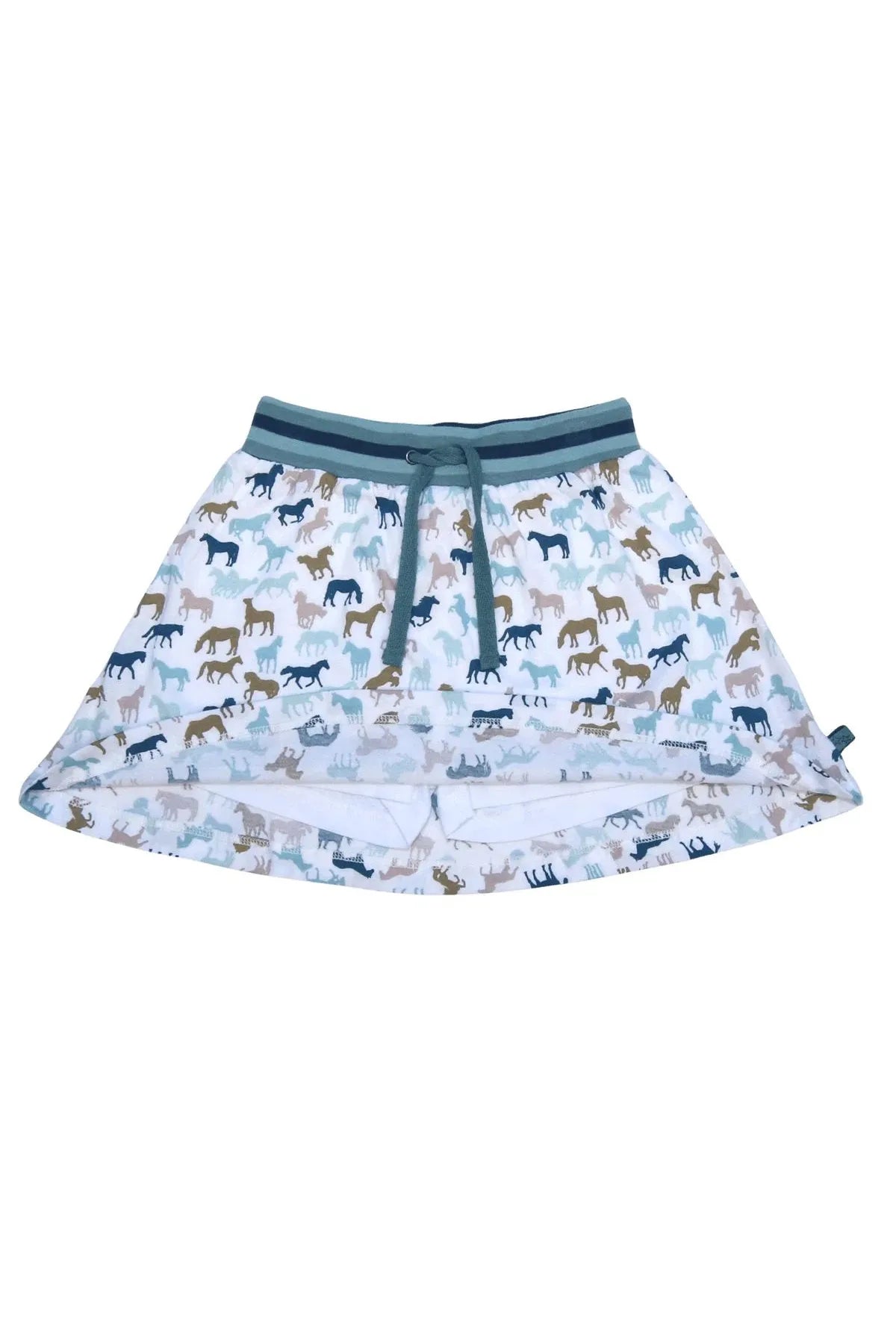Enfant Terrible Skort with Horse All-Over Print in White-Jade
